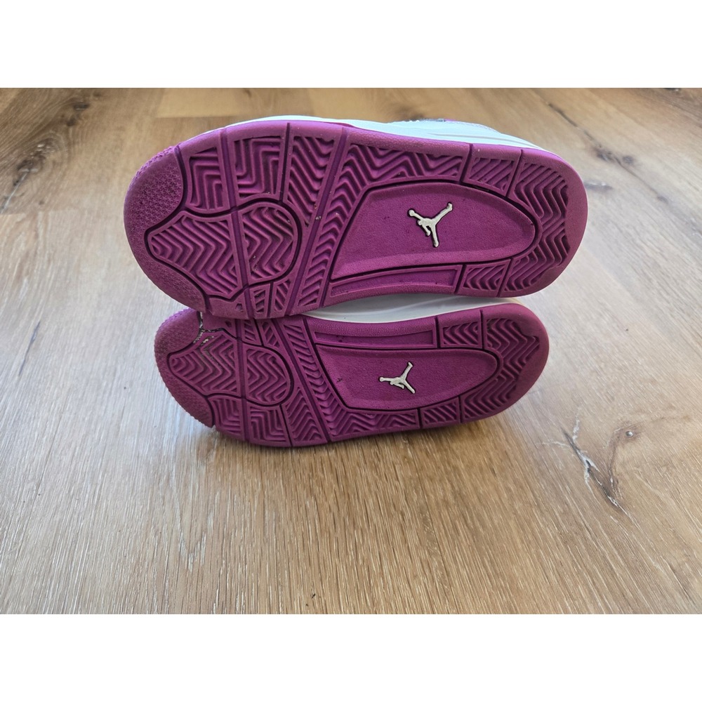 Nike Air Jordan 4 IV AJ4 Retro 'Hyper Violet' Toddler Shoes Size 10c Fq1313-151 - Picture 5 of 6